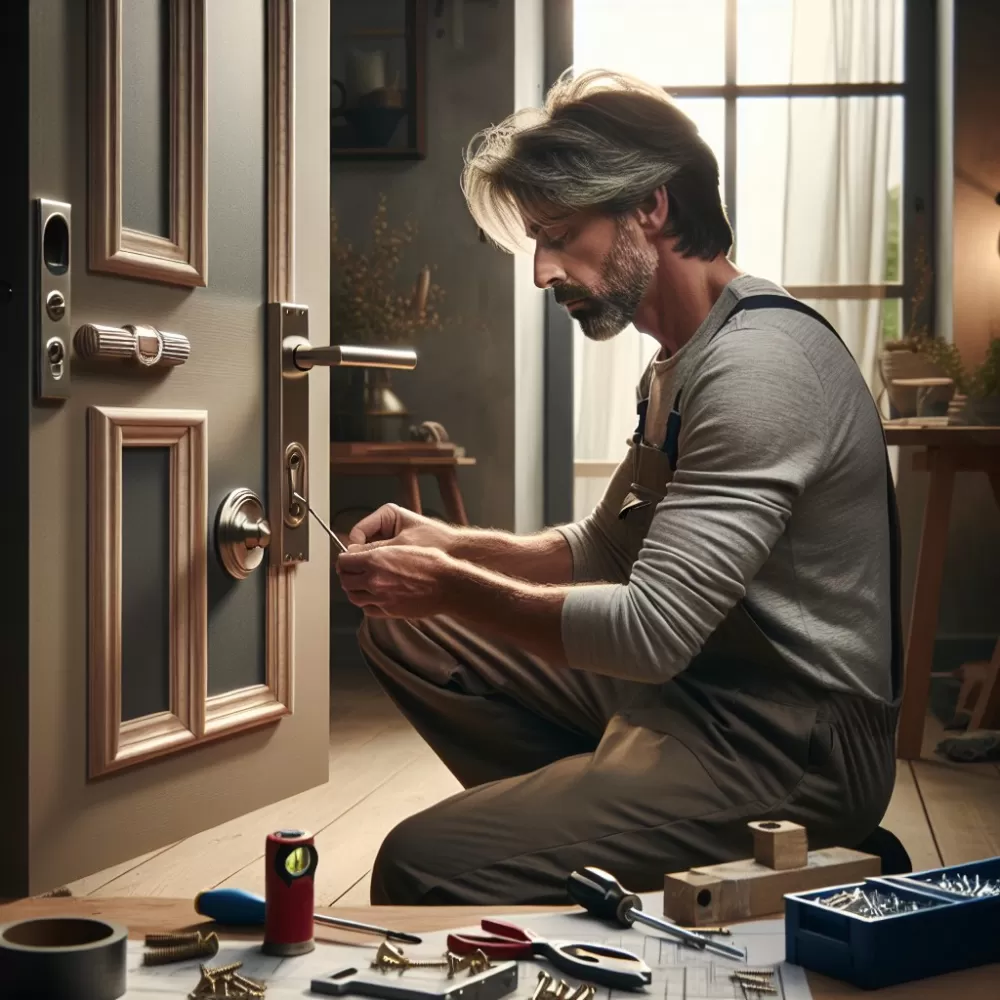 jak zamontować klamkę z rozetą