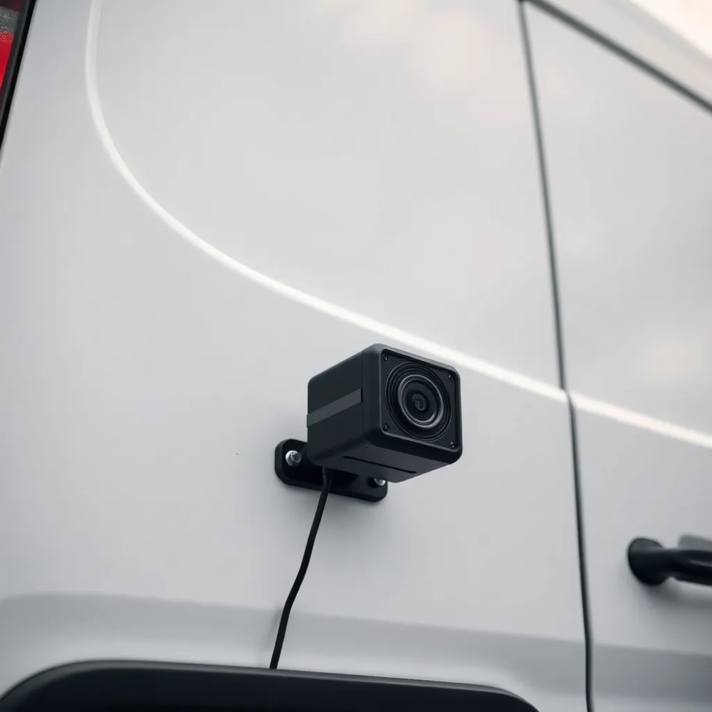 Montaż kamery cofania w busie