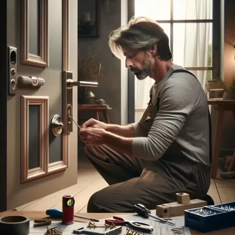 jak zamontować klamkę z rozetą